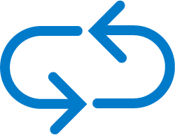 looped arow icon